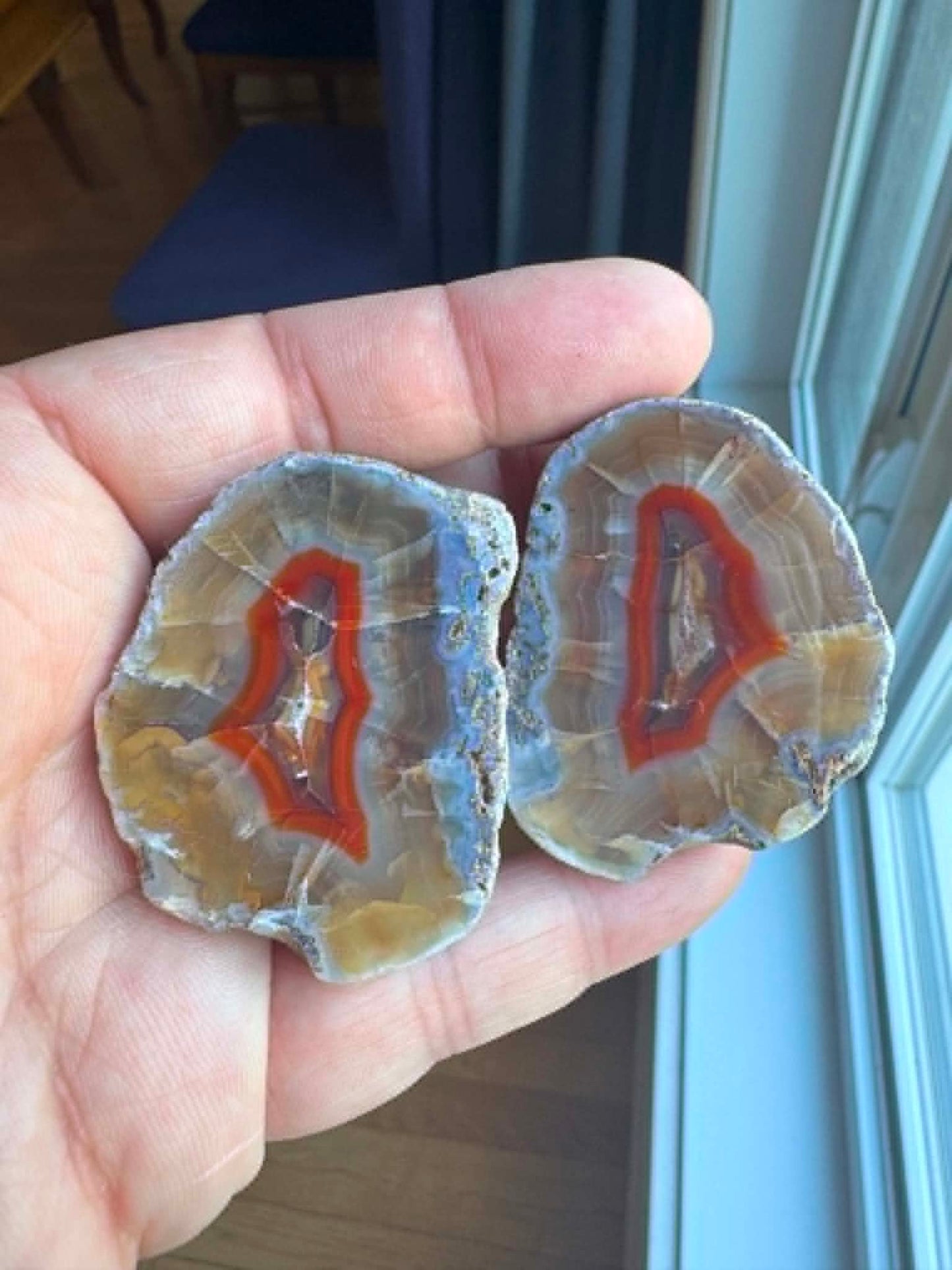 Gambiri Agate nodule polished