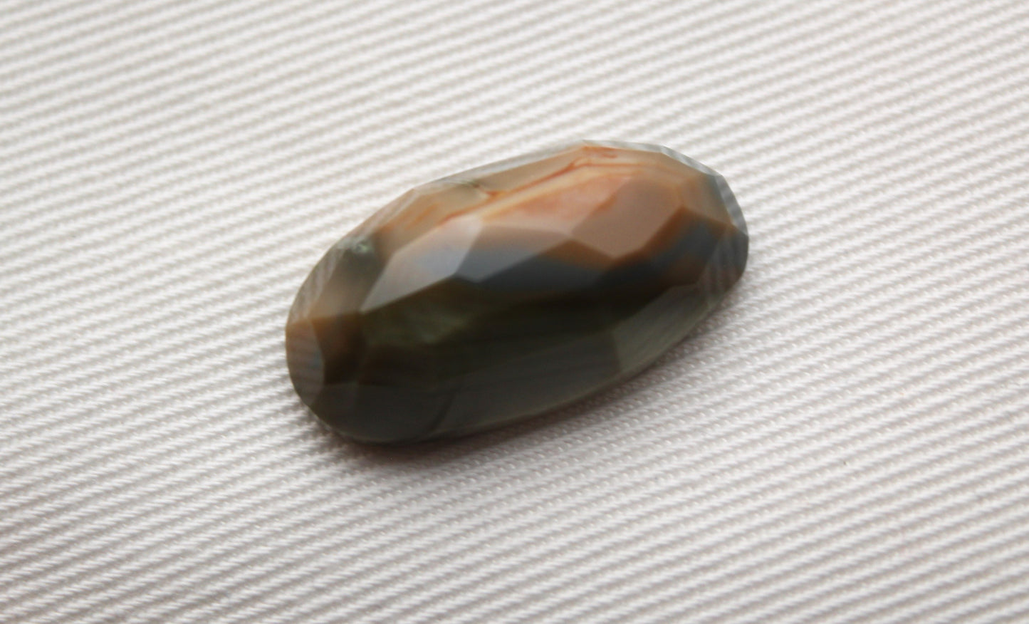 Freeform rose cut Imperial Jasper cabochon Gemstone green beige