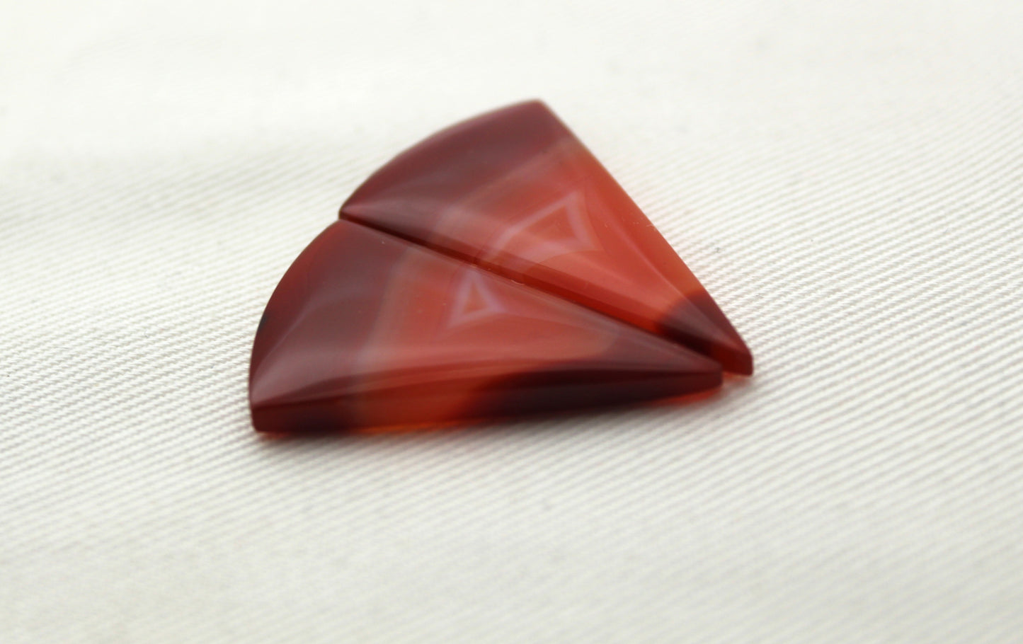 Banded Agates Cabochons Gemstone orange triangle