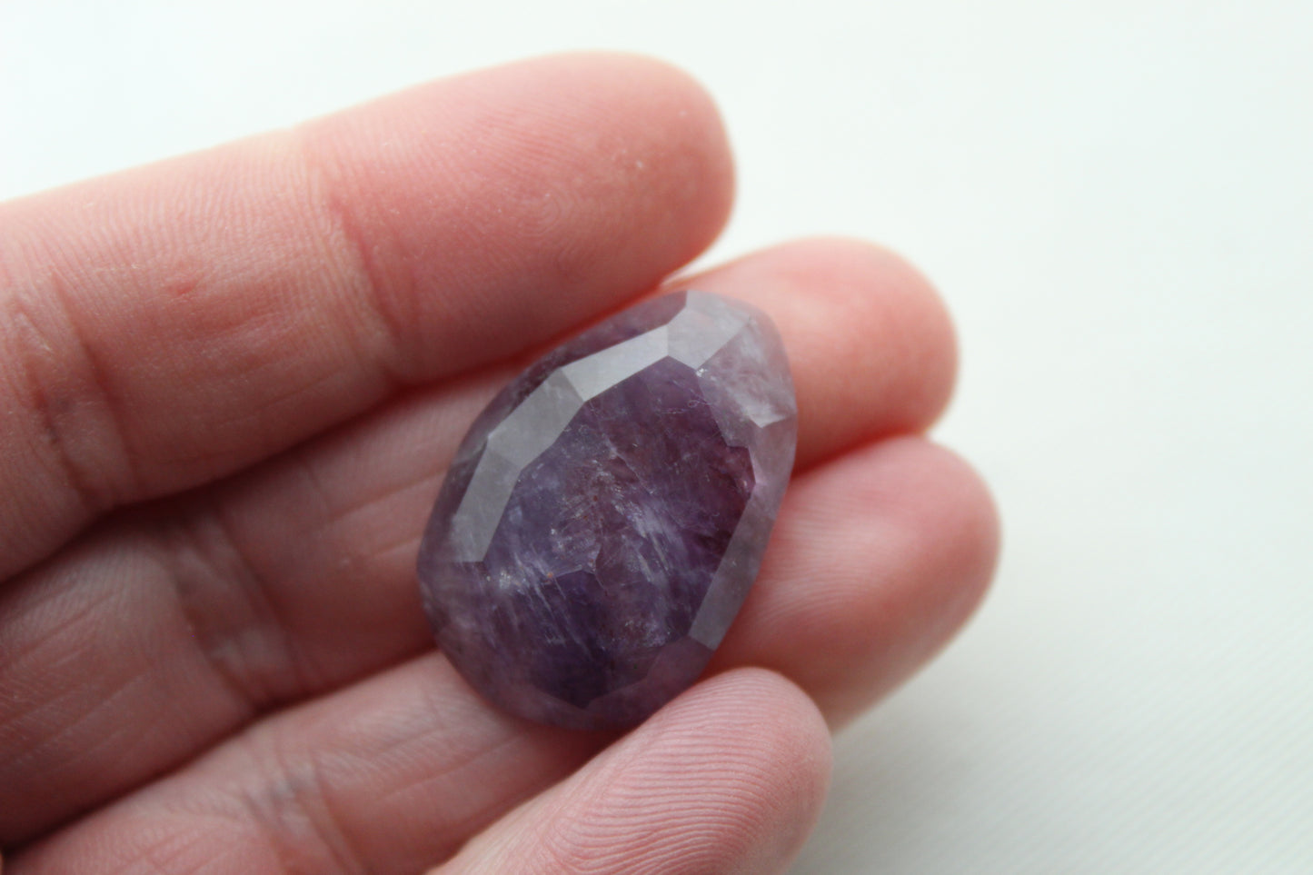Rose cut Amethyst Cabochon Gemstone purple