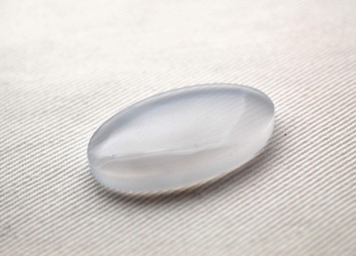 Blue Chalcedony Cabochon blue gemstone clear Oval