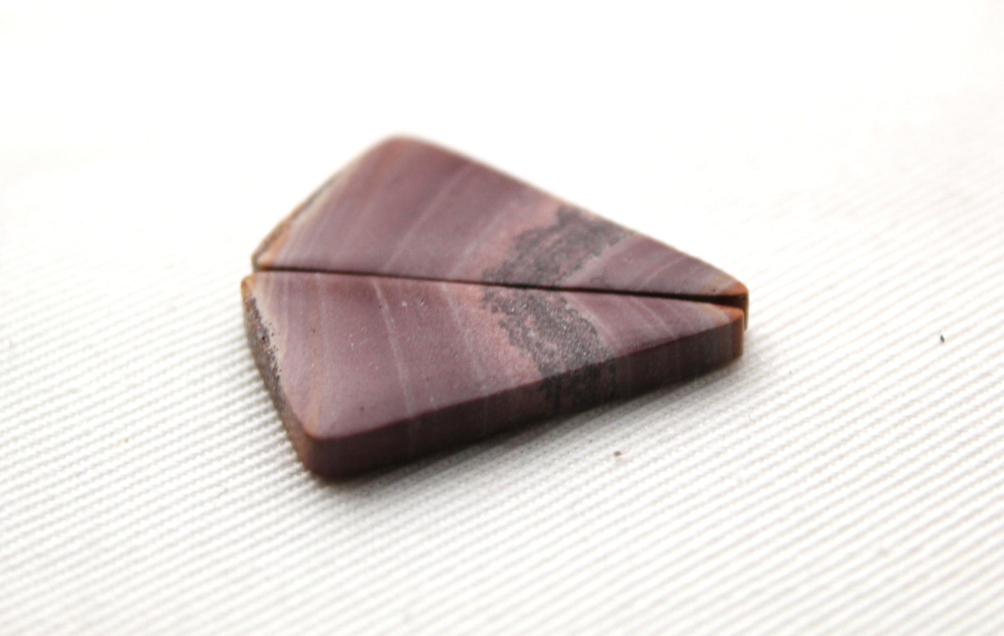 Pair of Indonesian Picture Jasper Cabochons pink gemstone