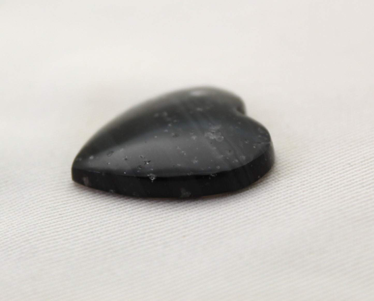 Midnight Galaxy Obsidian cabochon gemstone Heart