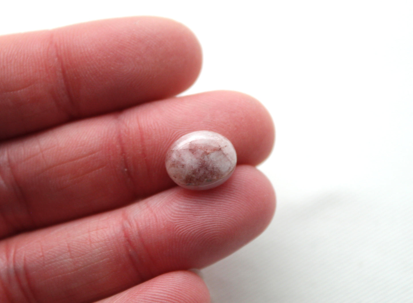 FOUR Morganite cabochons Gemstones Oval 10X12MM