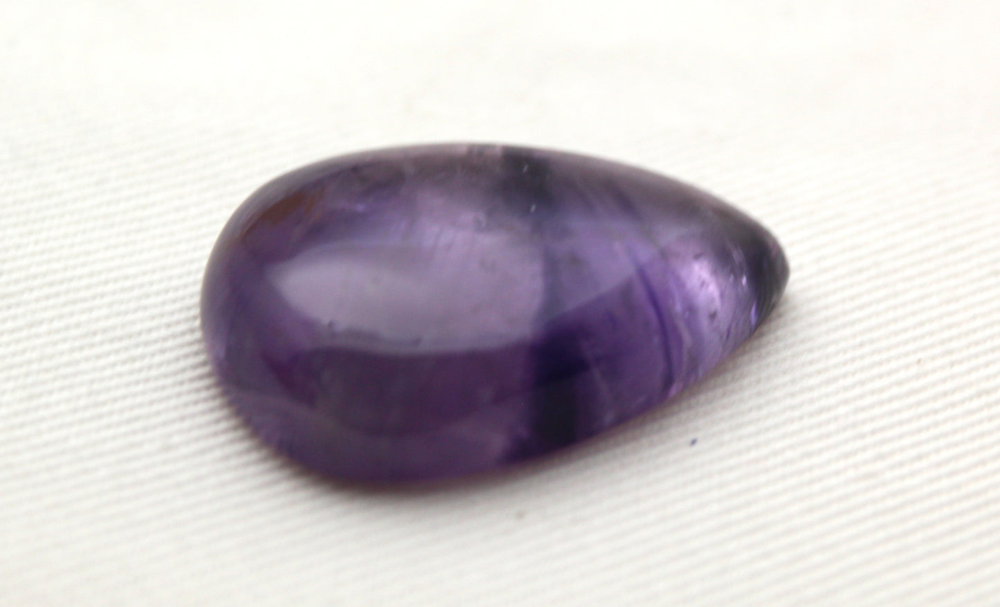 Trapiche Amethyst Gemstone teardrop purple cabochon