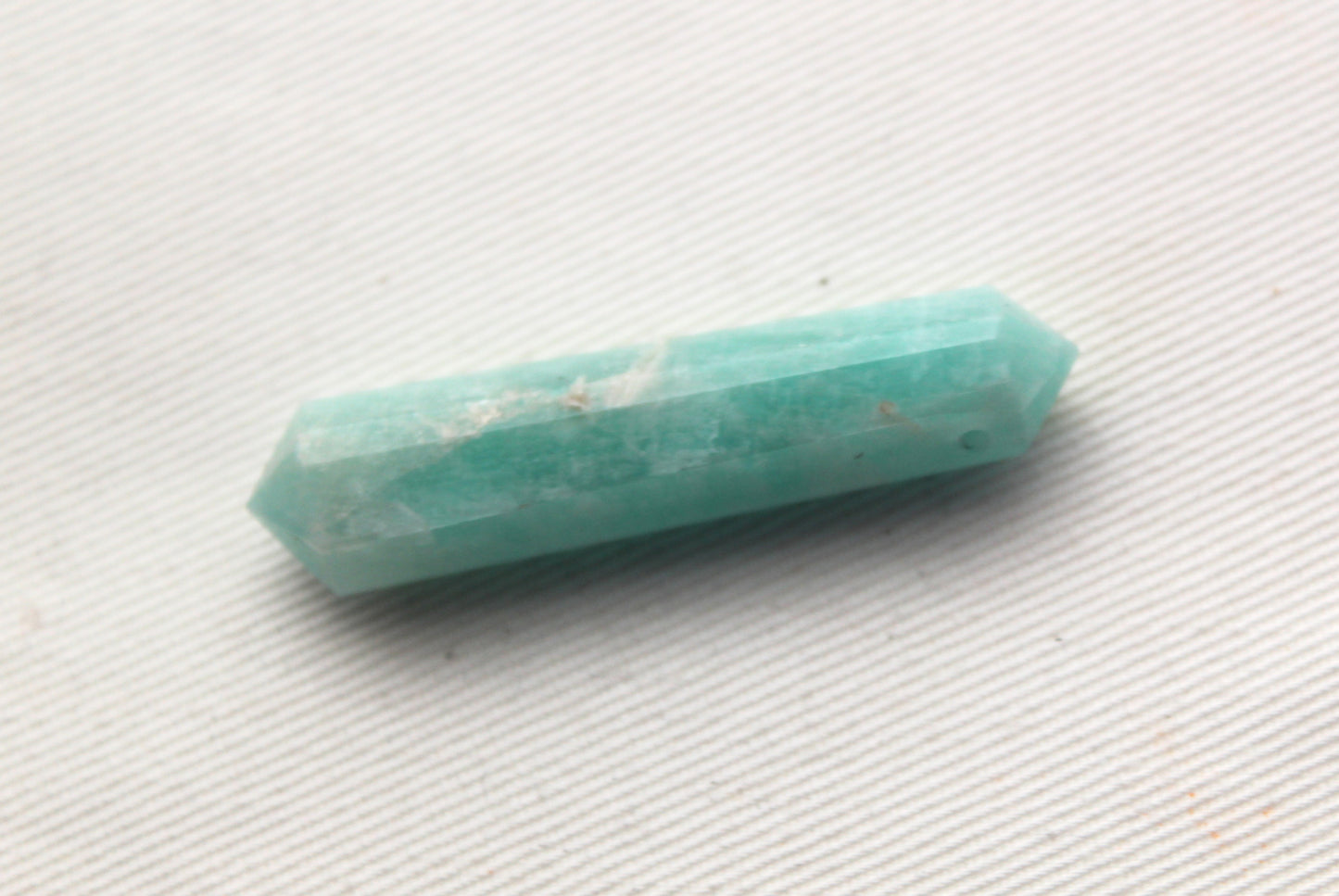 Amazonite double point Tower gemstone pendant size DRILLED