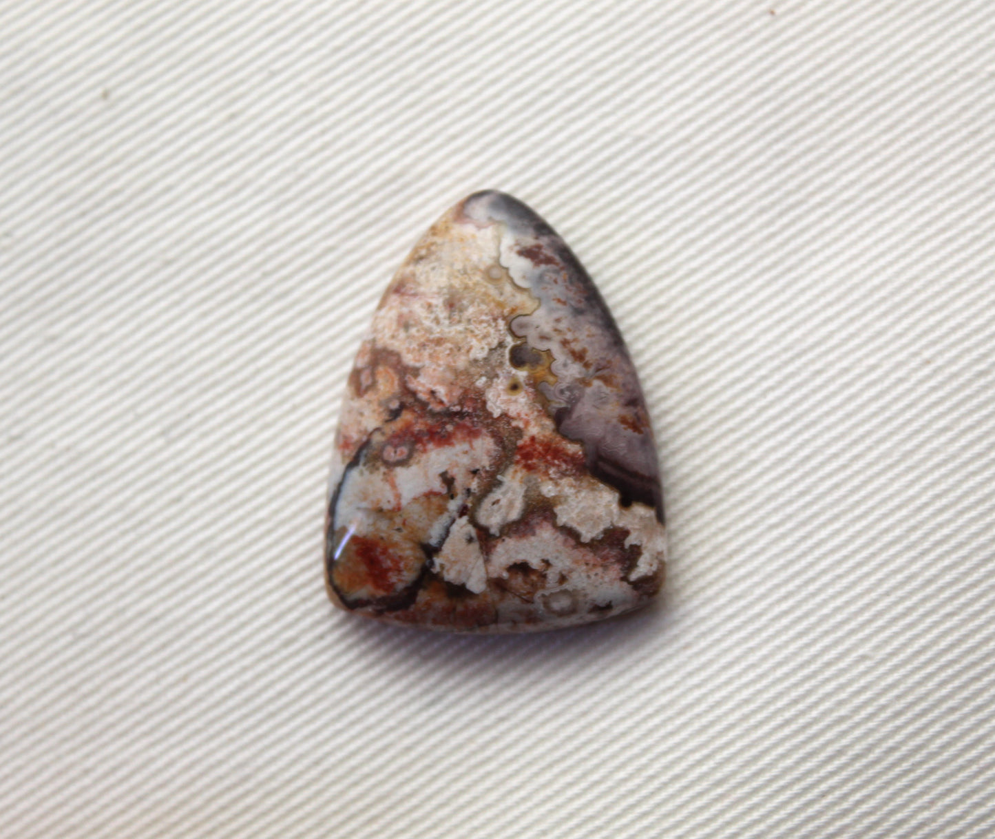 Lace Agate Cabochon Gemstone shield shape