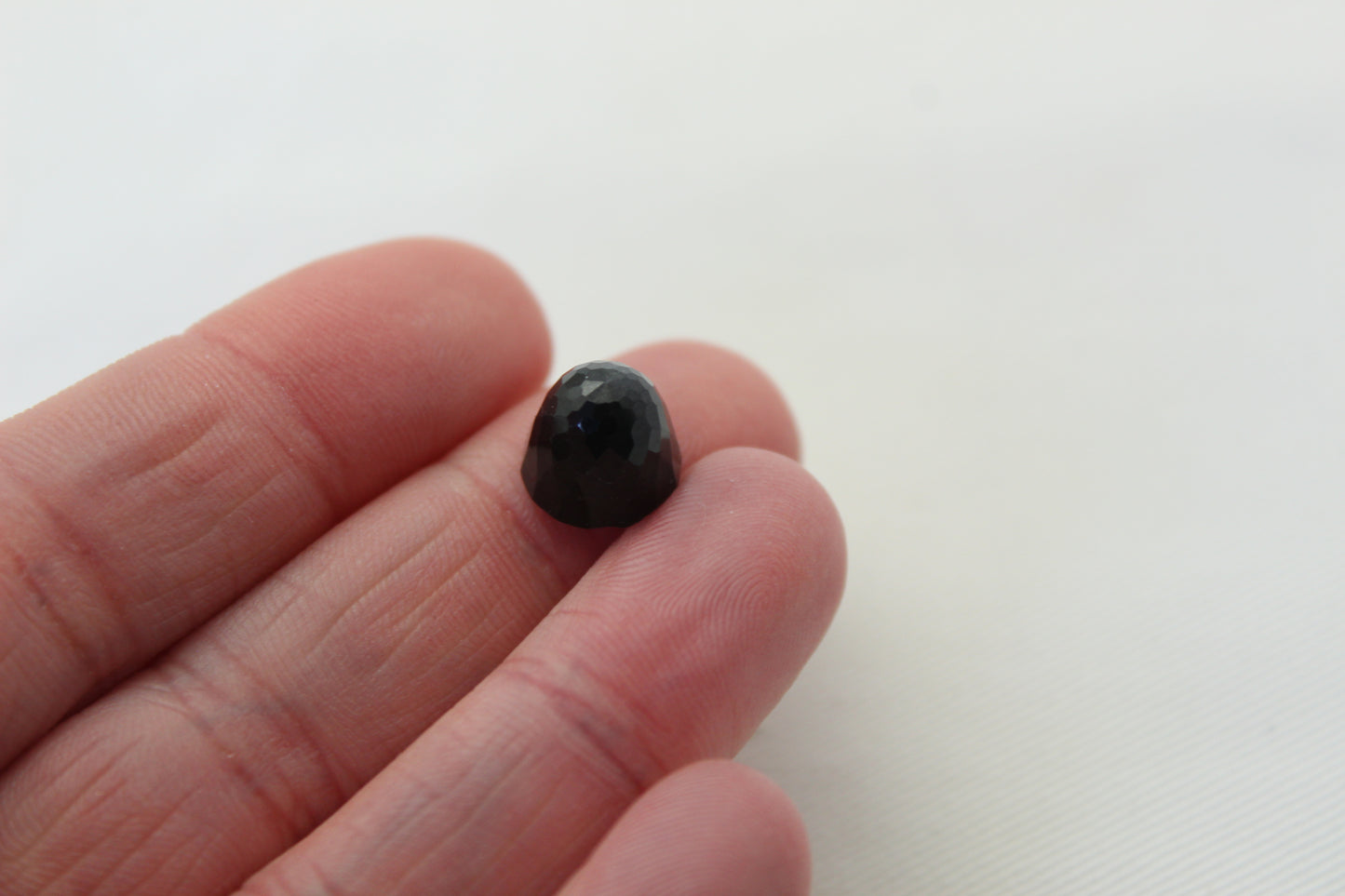 TWO Hypersthene bullets round 10X9MM Gemstone faceted