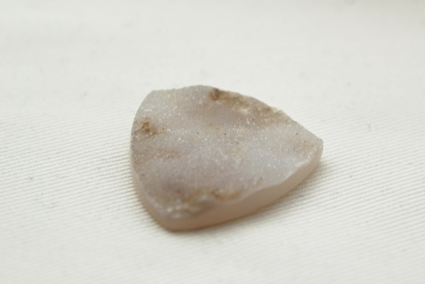 Druzy Agate Cabochon Indonesian Gemstone white trillion