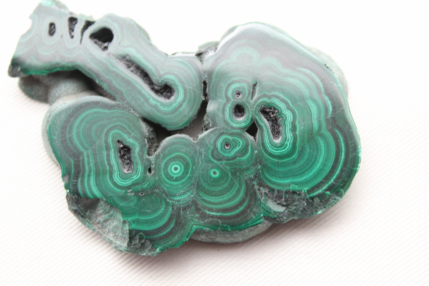 One Malachite Slice natural gemstone