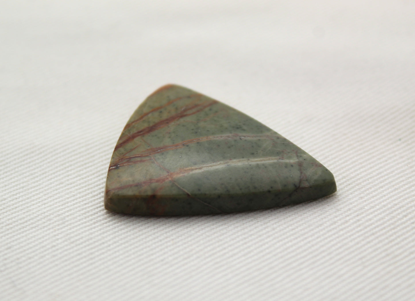 Green Jasper Cabochon Gemstone Triangle