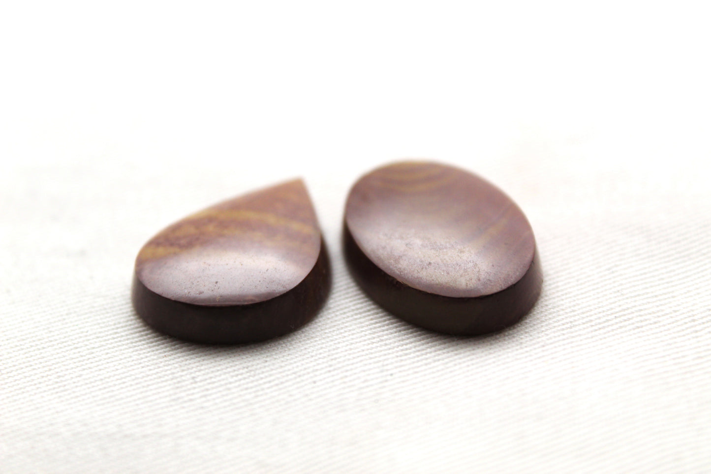 TWO Zebra Jasper Cabochons gemstones