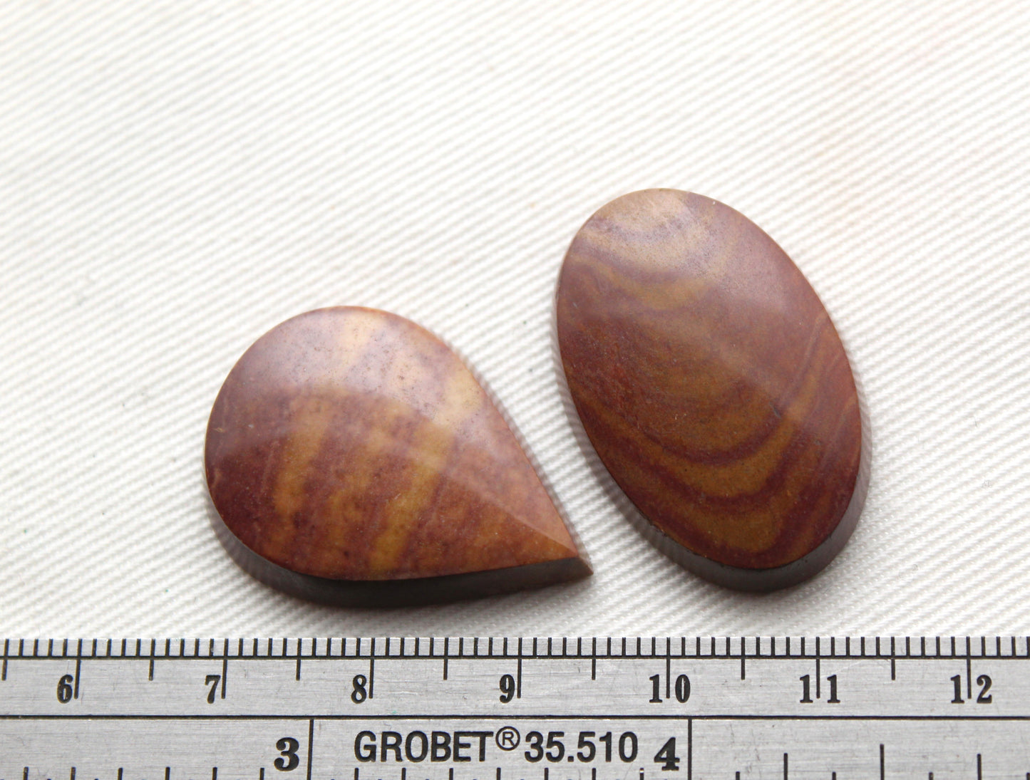 TWO Zebra Jasper Cabochons gemstones