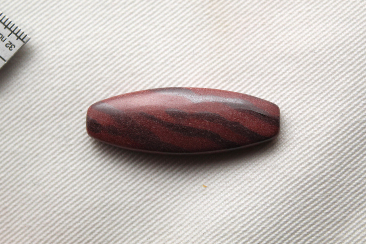 Zebra Jasper Cabochon gemstone barrel 12x35MM
