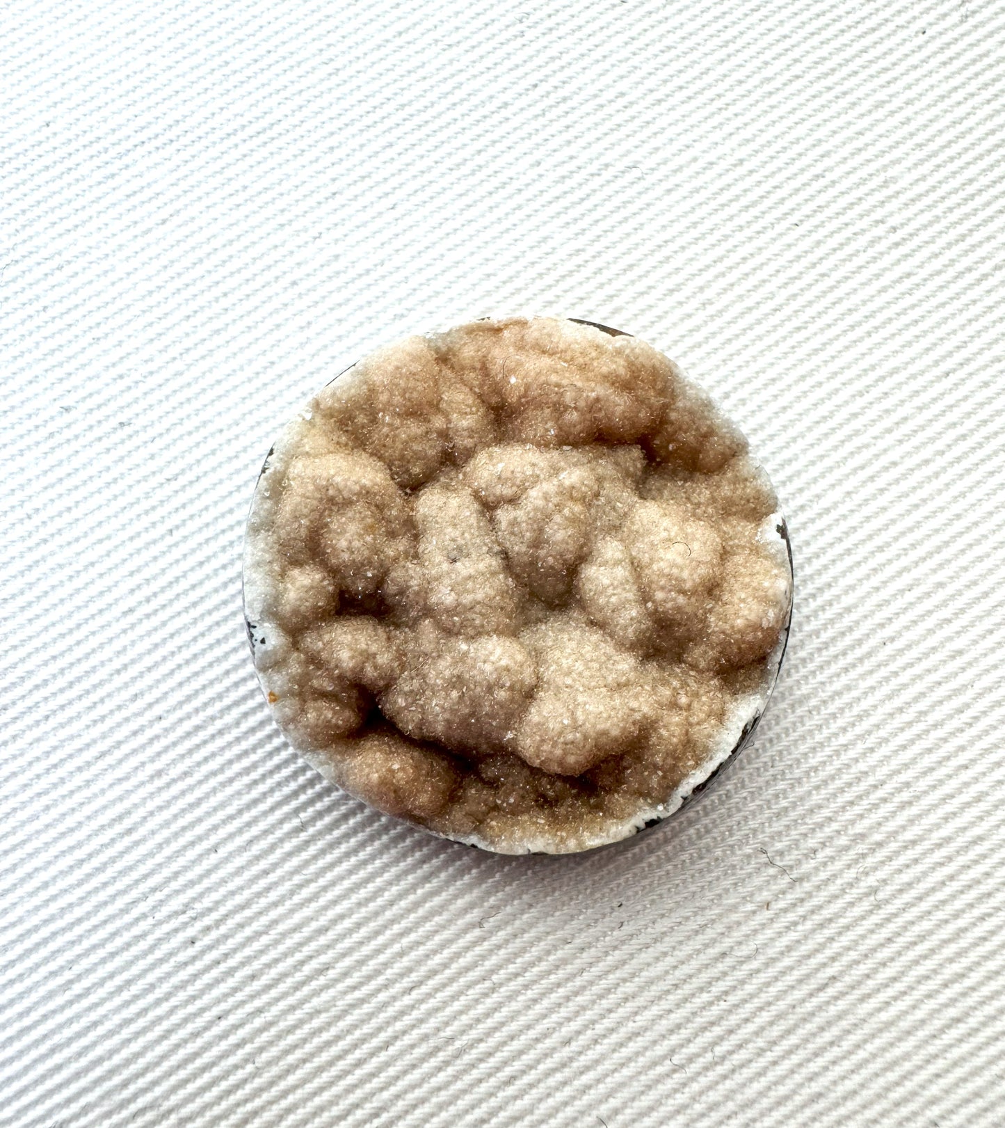 Druzy Agate Cabochon Gemstone brown round 28MM