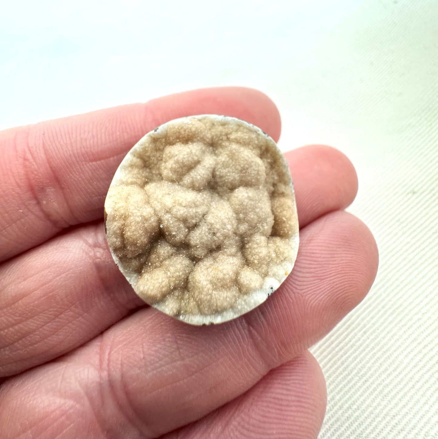 Druzy Agate Cabochon Gemstone brown round 28MM