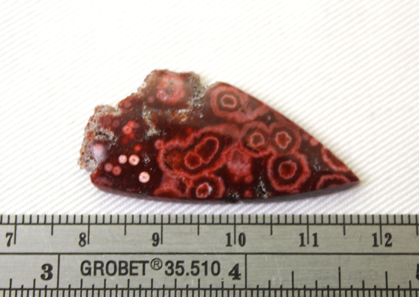 River Jasper Cabochon Gemstone red prink with Druzy