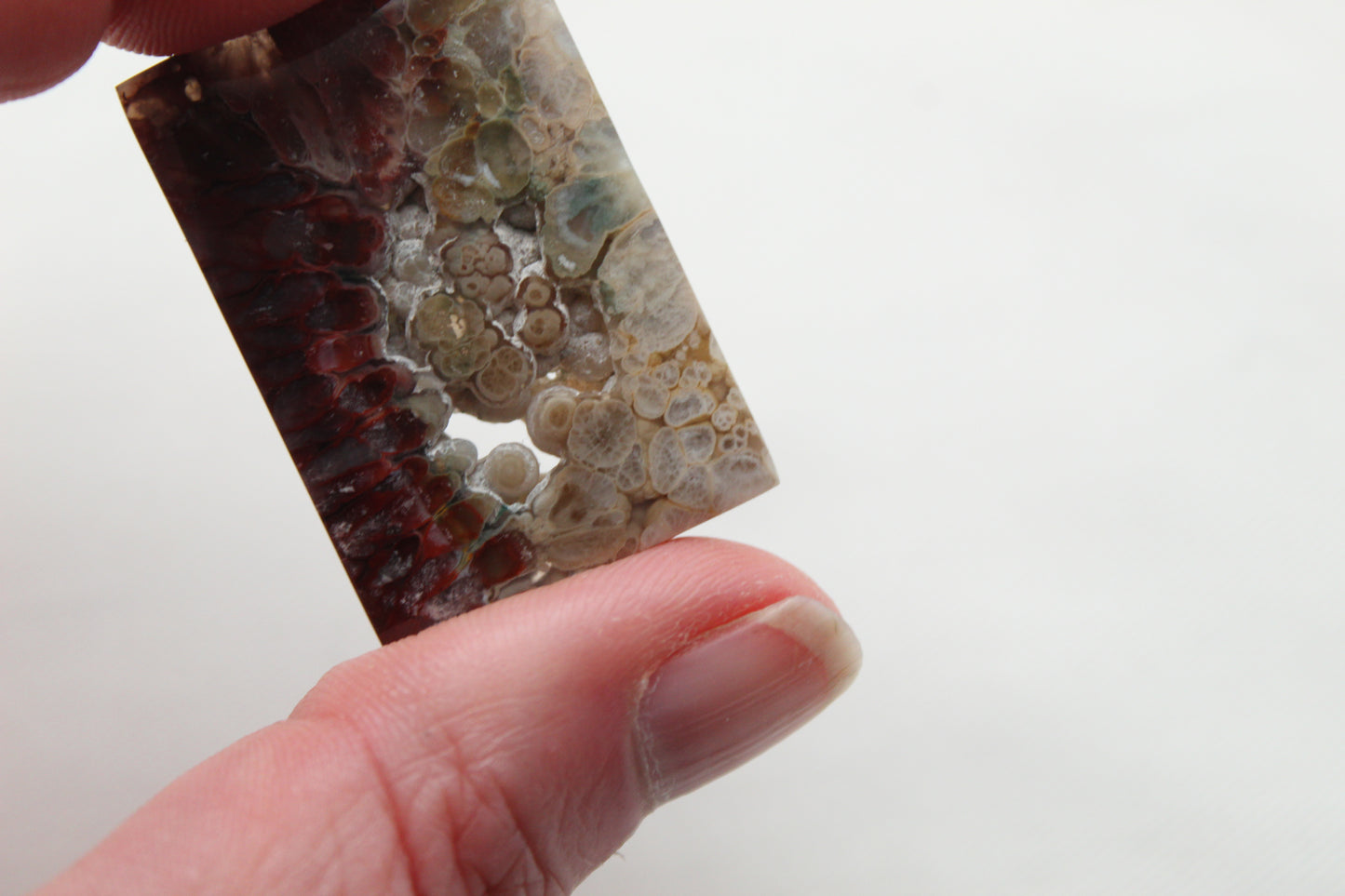 Plume Agate Cabochon natural Gemstone Rectangle