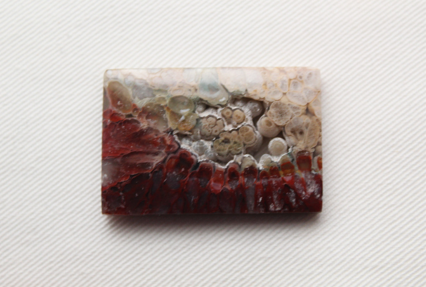 Plume Agate Cabochon natural Gemstone Rectangle