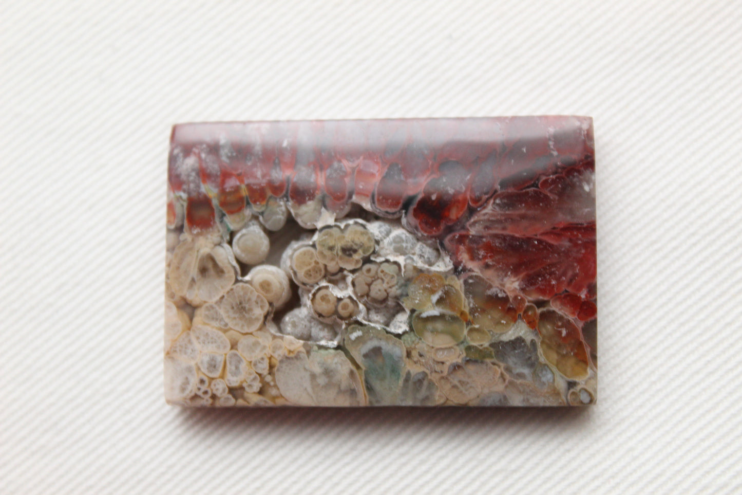 Plume Agate Cabochon natural Gemstone Rectangle