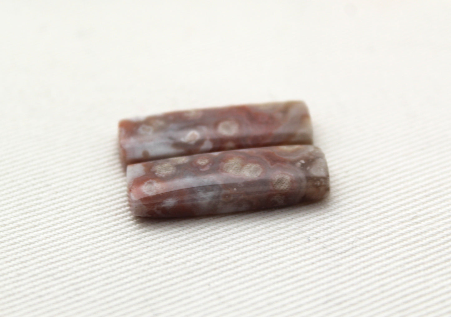 Small River Jasper Cabochon Pair Gemstone