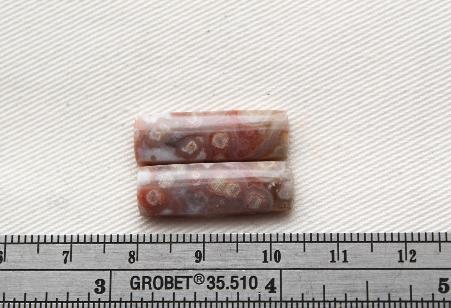 Small River Jasper Cabochon Pair Gemstone