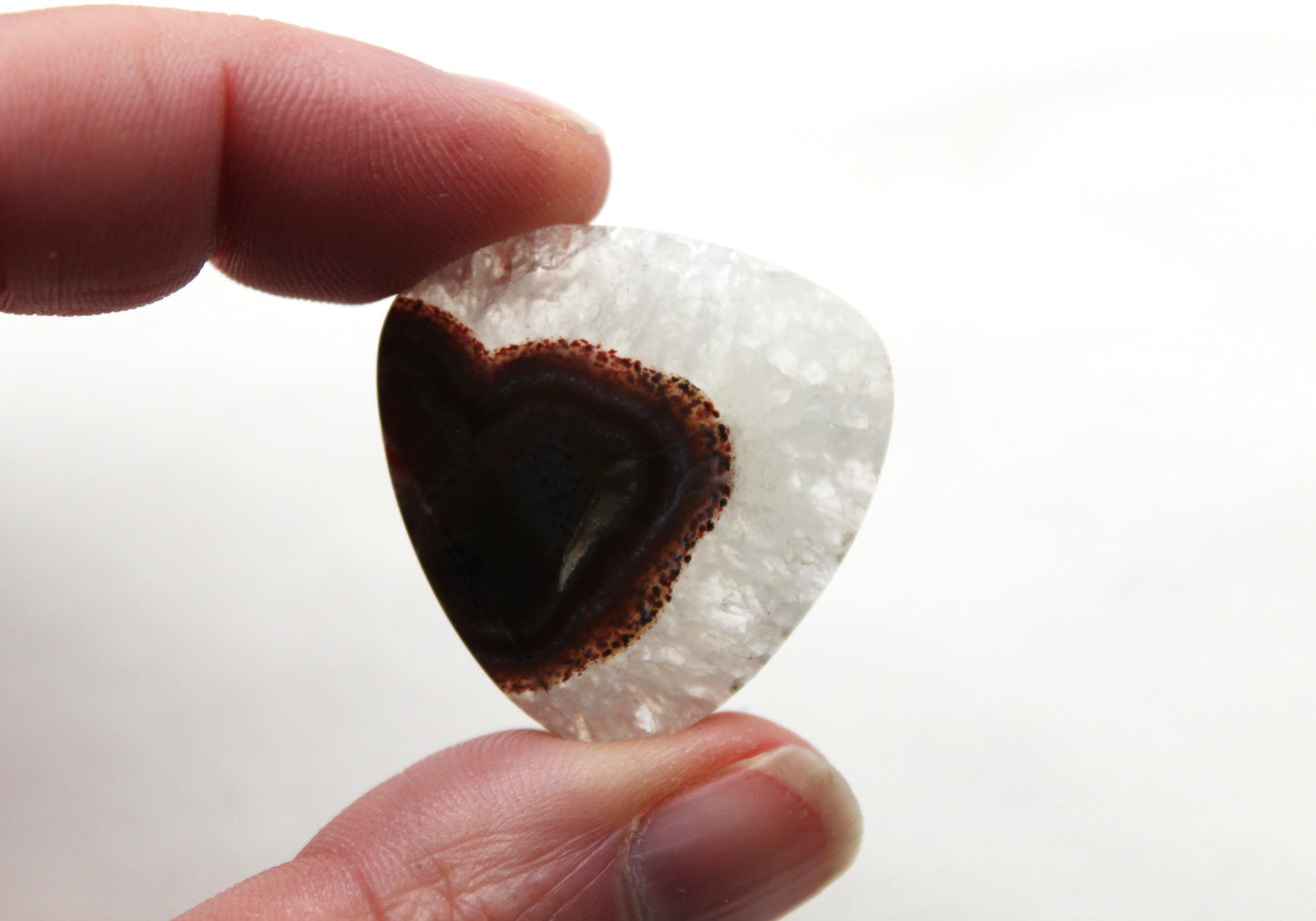 Banded Agate Cabochon Gemstone brown trillion