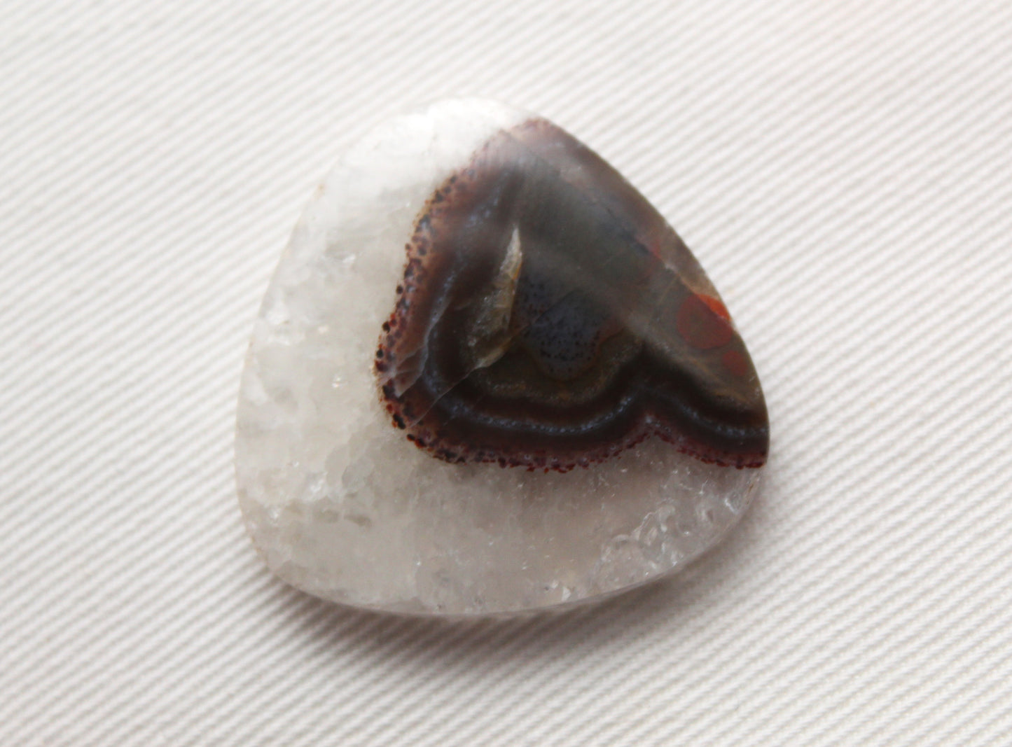 Banded Agate Cabochon Gemstone brown trillion