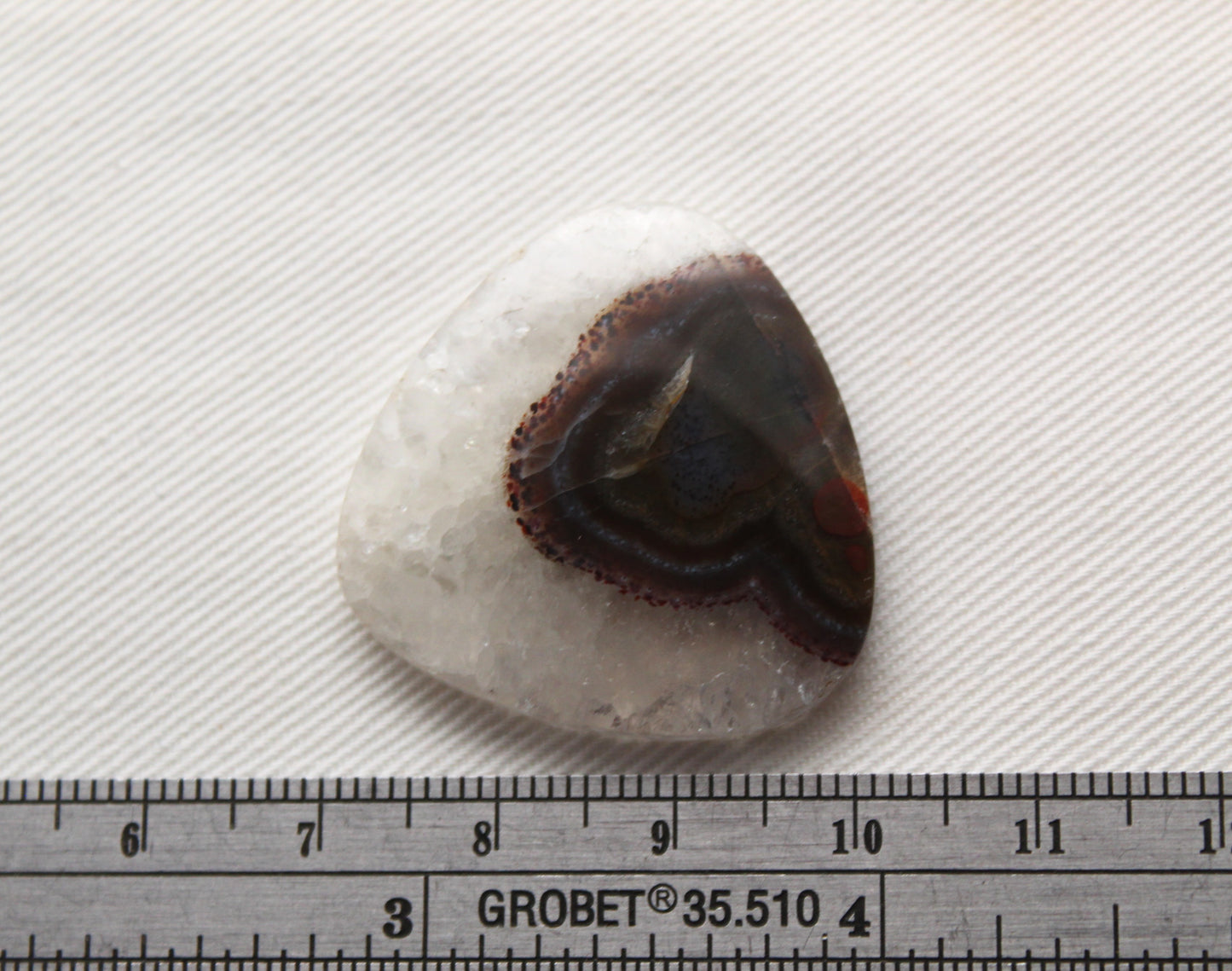 Banded Agate Cabochon Gemstone brown trillion