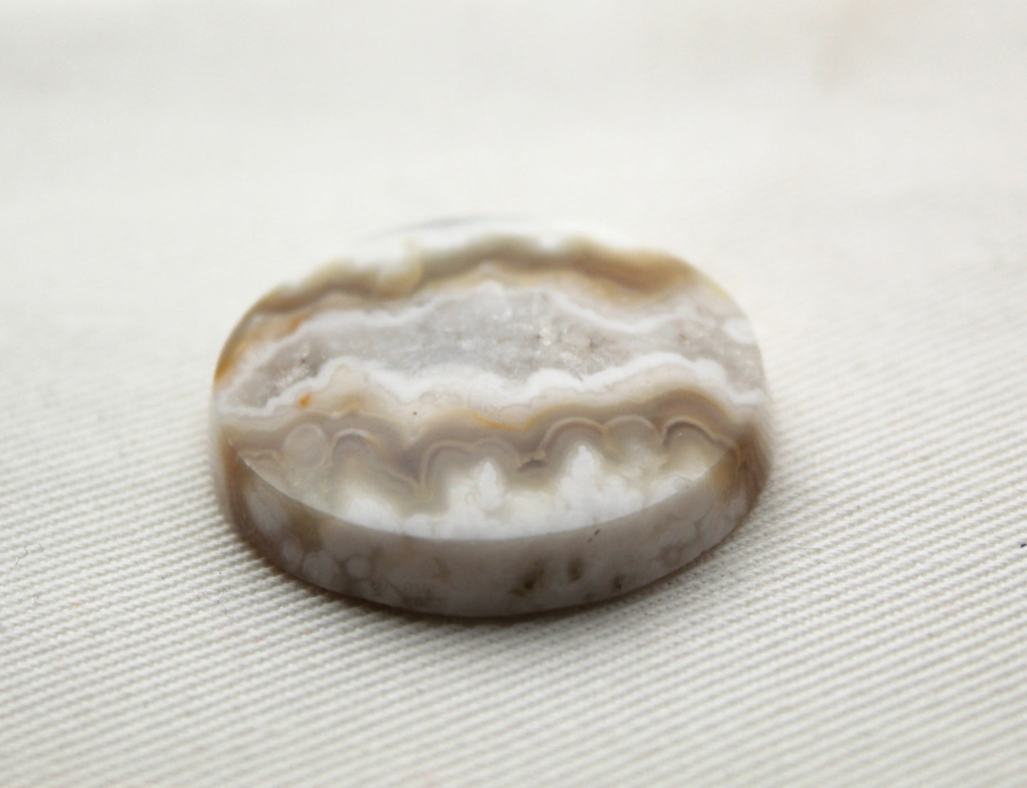 Fossil Palmwood Pair Cabochon Gemstone with druzy pockets Oval