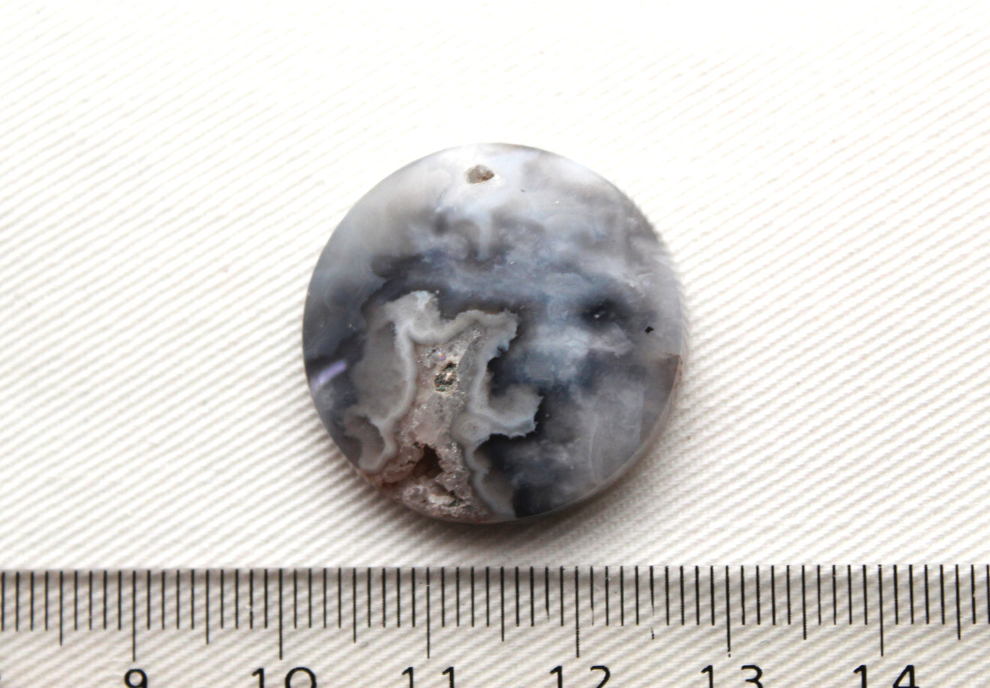 Indonesian Blue Agate Cabochon Gemstone round 26MM