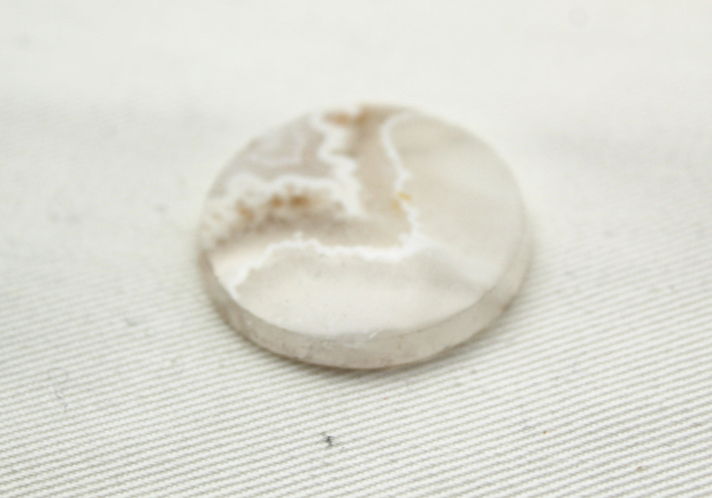 Pandora Agate Cabochon Gemstone white round 29MM