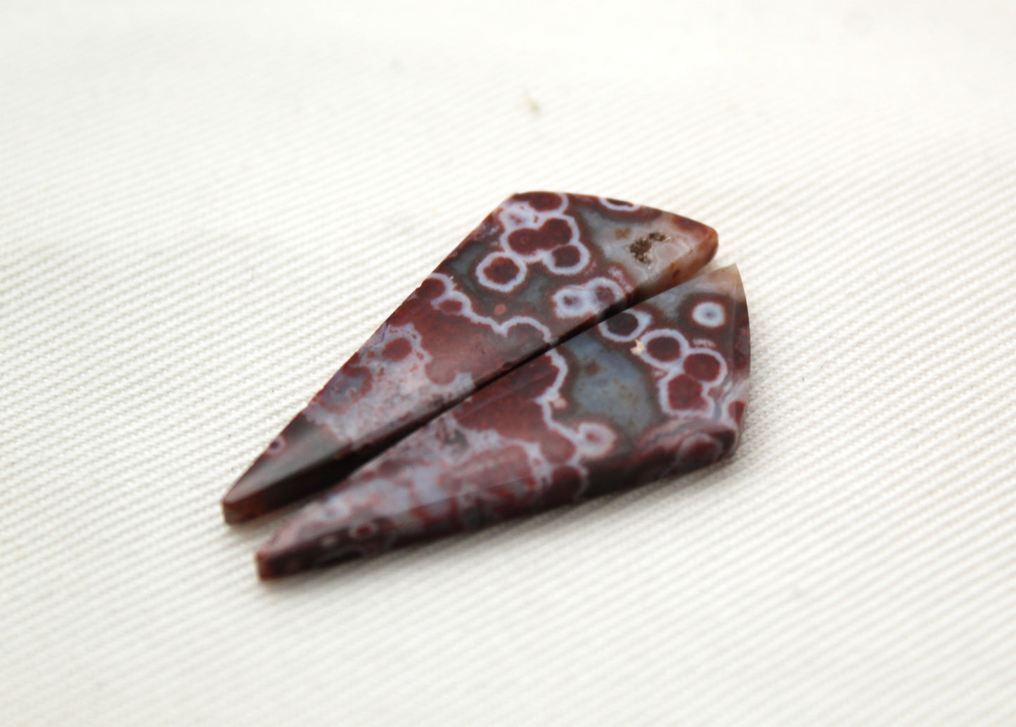 River Jasper Cabochon Pair Gemstone