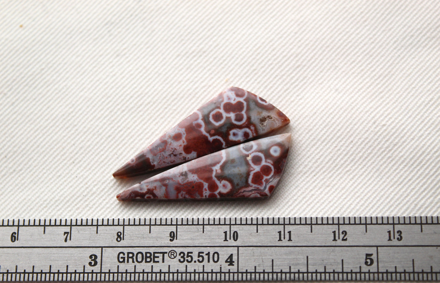 River Jasper Cabochon Pair Gemstone