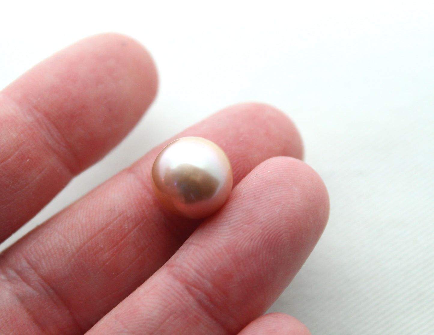 Paire de perles d'eau douce baroques 11 MM NON PERCEES