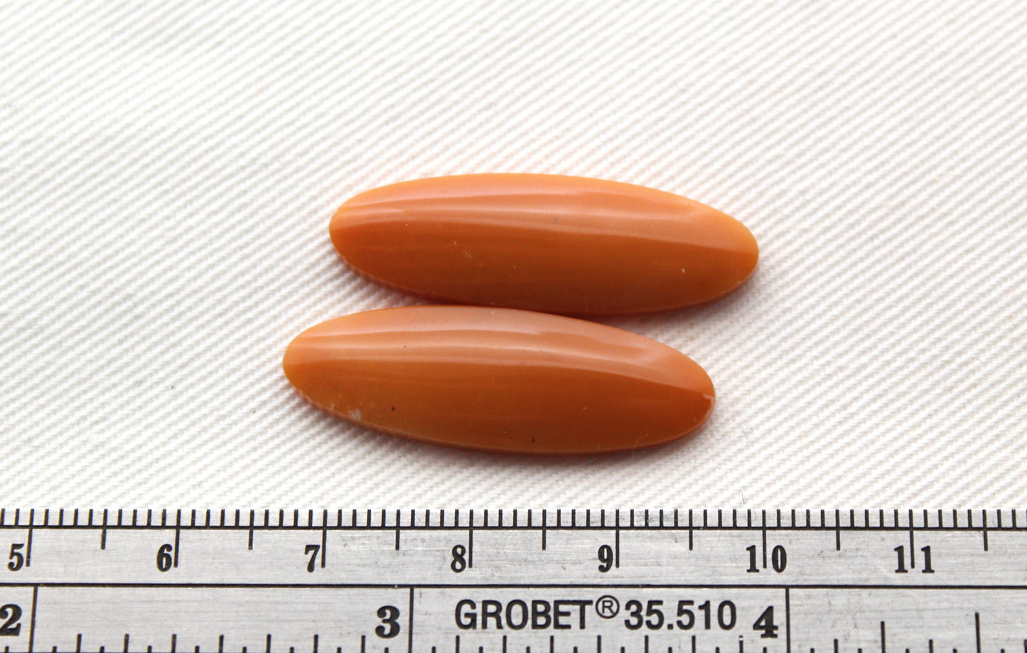 Yellow Chrysoprase Cabochon Pair Gemstone Oval
