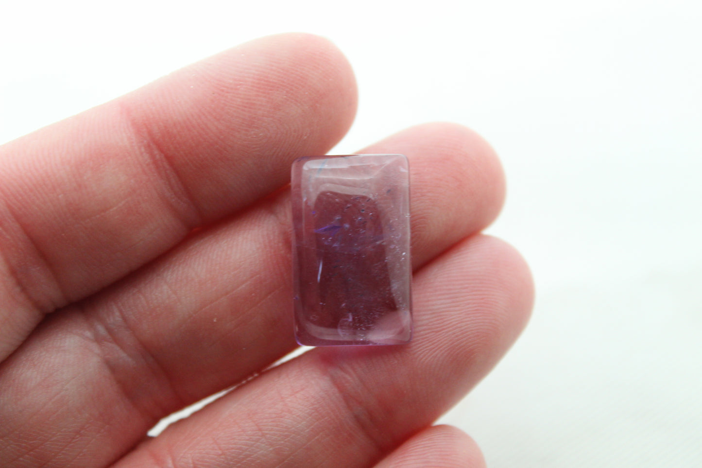 Amethyst Cabochon Gemstone purple rectangle