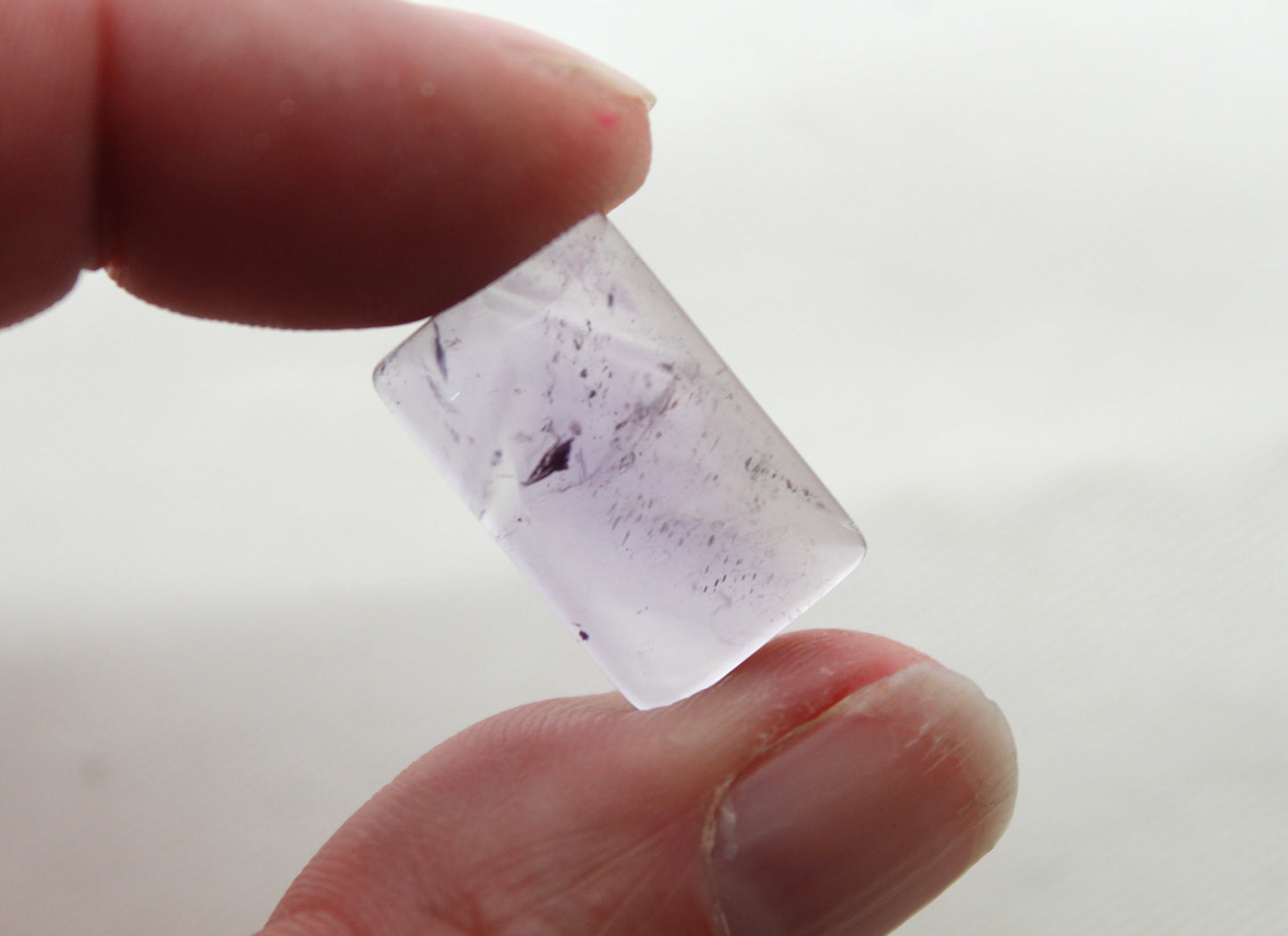 Amethyst Cabochon Gemstone purple rectangle