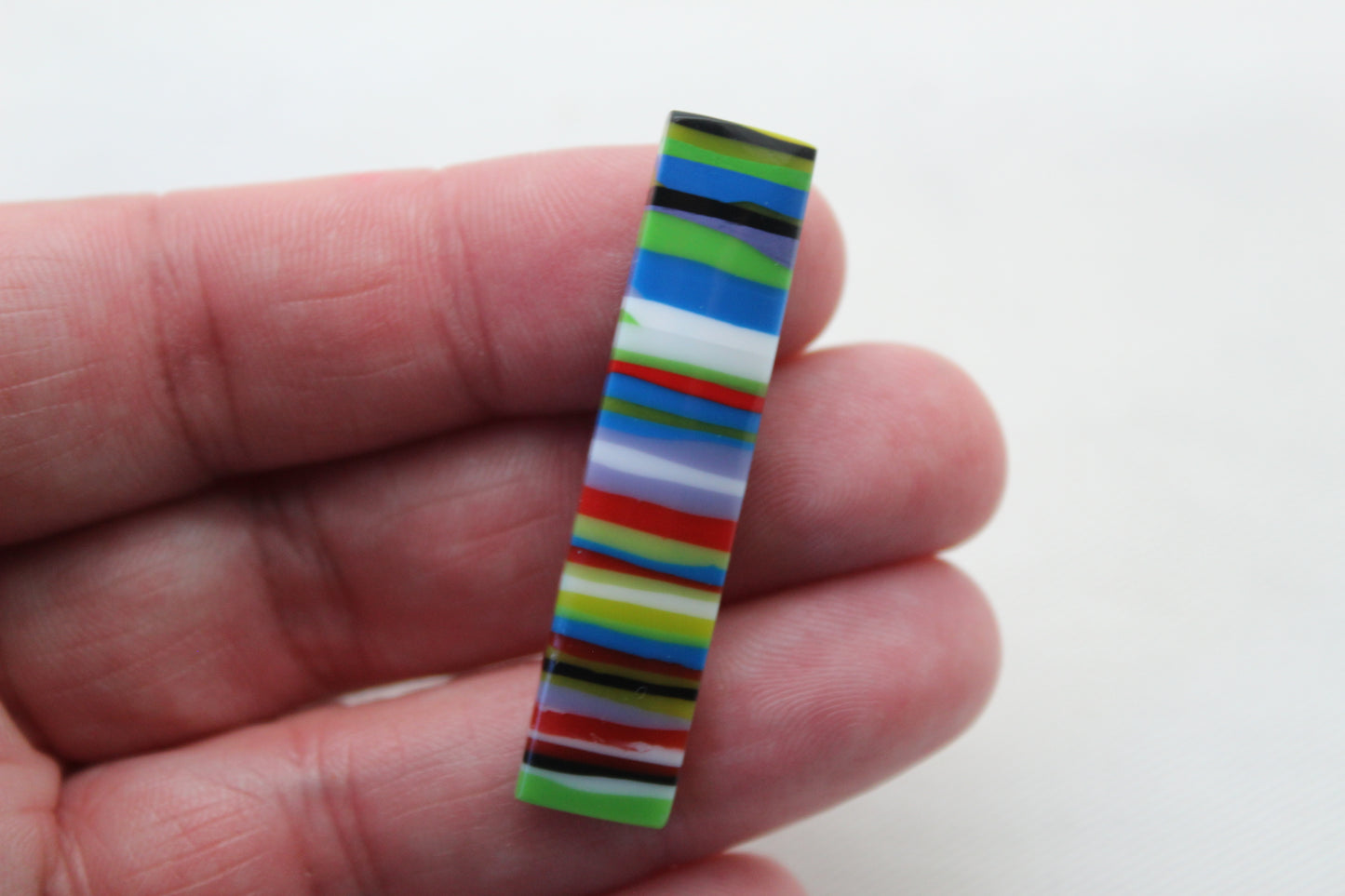Surfite Cabochon Pair multicolors rectangle