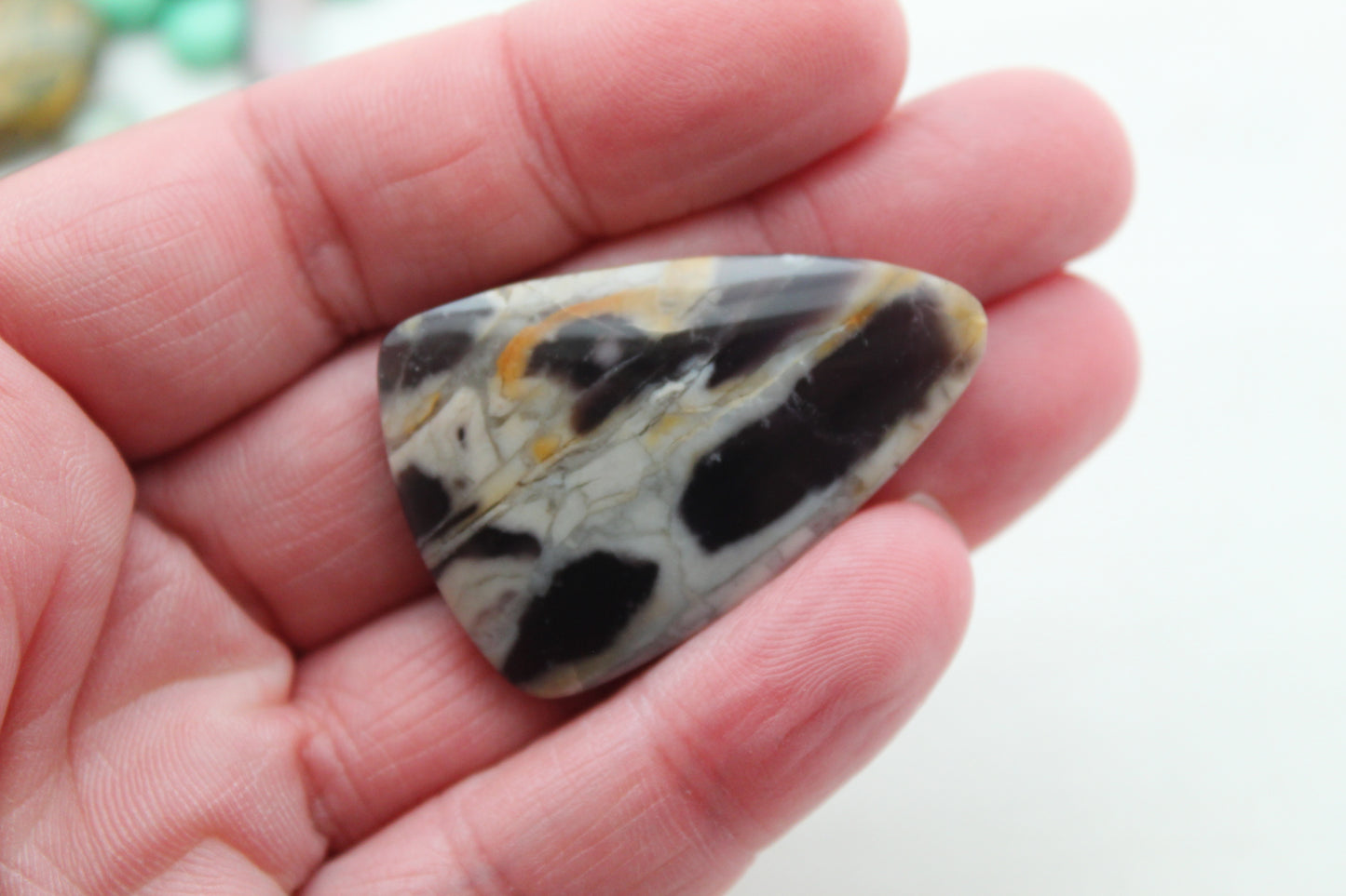 Superb Chalcedony cabochon purple