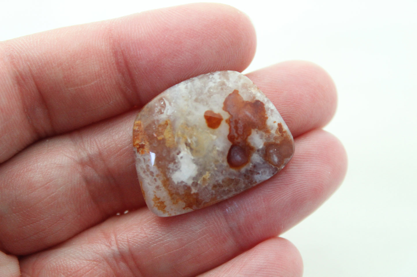 Natural Agate Cabochon Gemstone orange