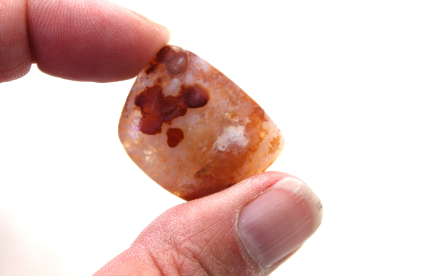 Natural Agate Cabochon Gemstone orange