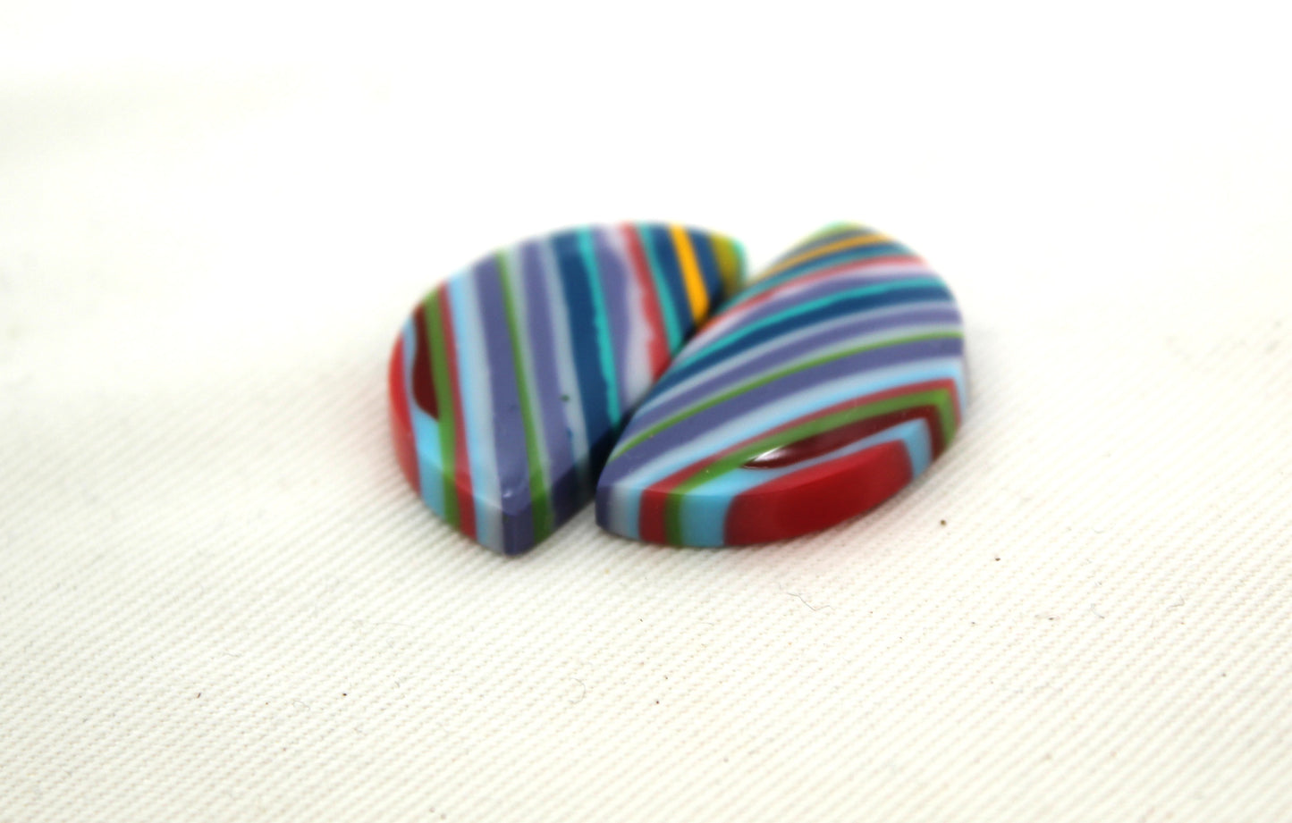 Surfite Cabochon Pair multicolors