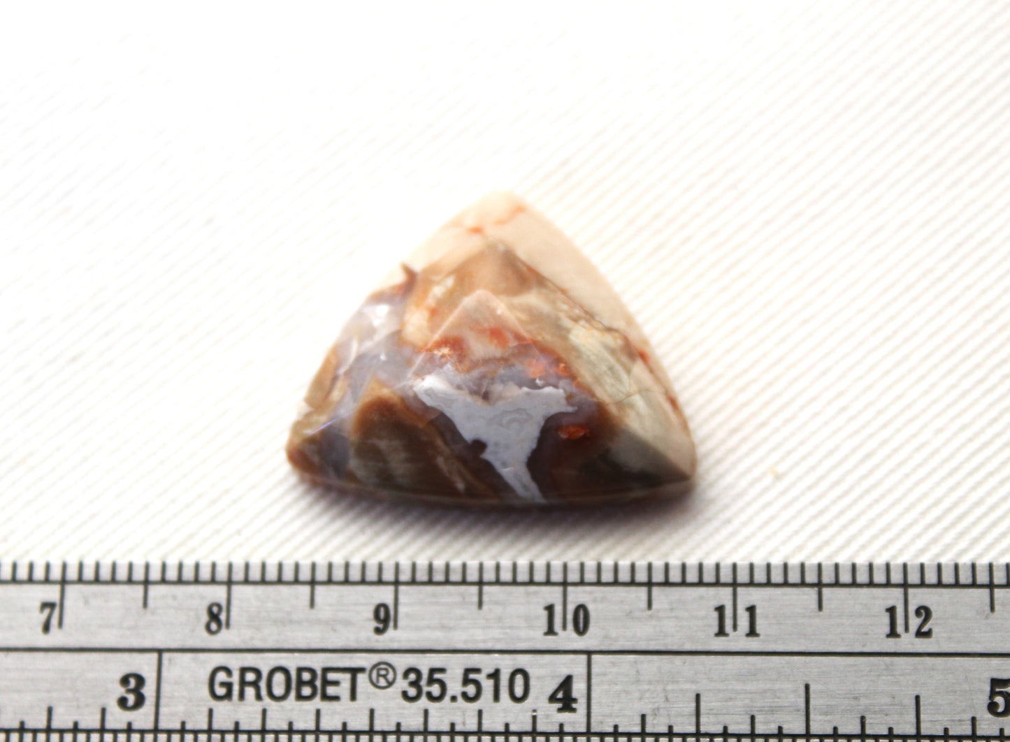 Natural Agate Cabochon Gemstone beige triangle
