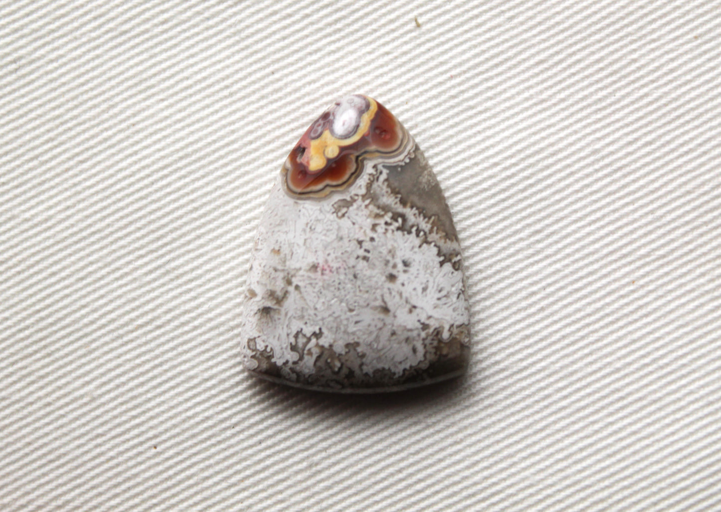 Lace Agate Cabochon Gemstone shield shape 27x21MM