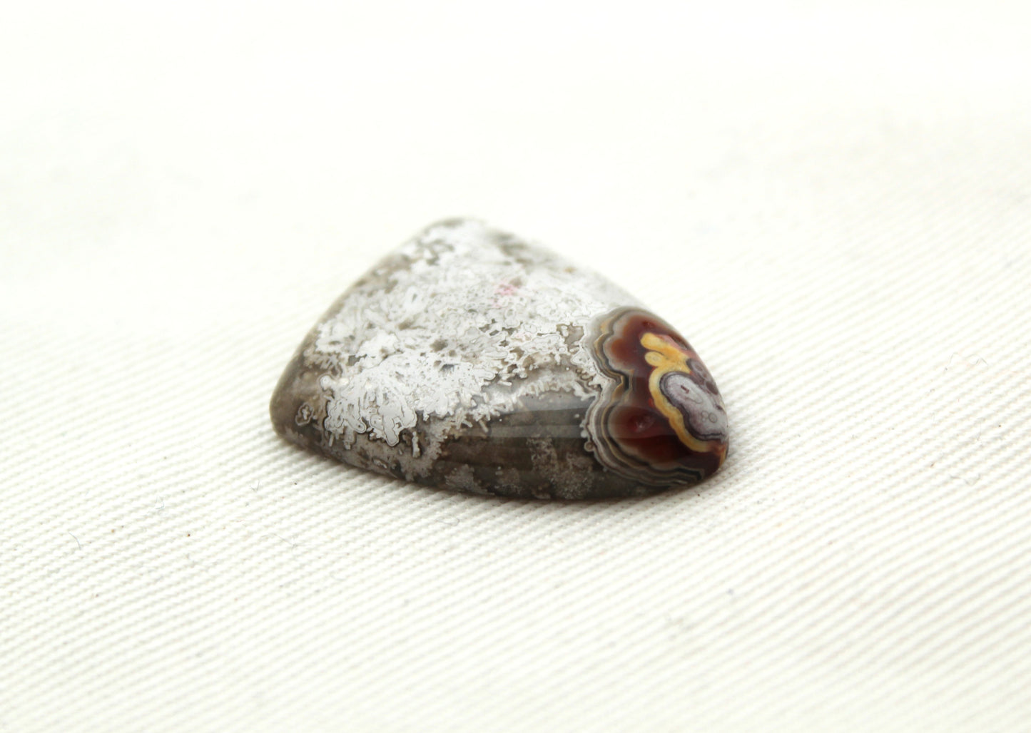 Lace Agate Cabochon Gemstone shield shape 27x21MM