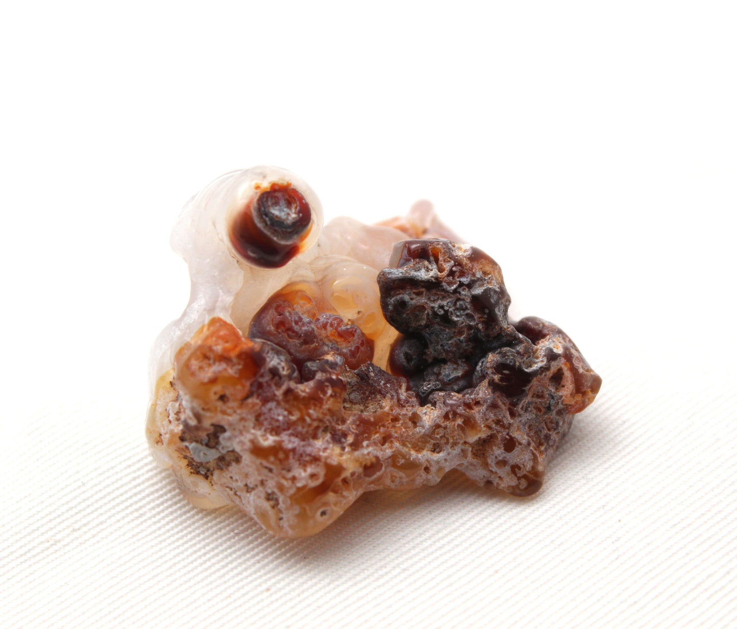🧡 Raw Natural Fire Agate – Arizona