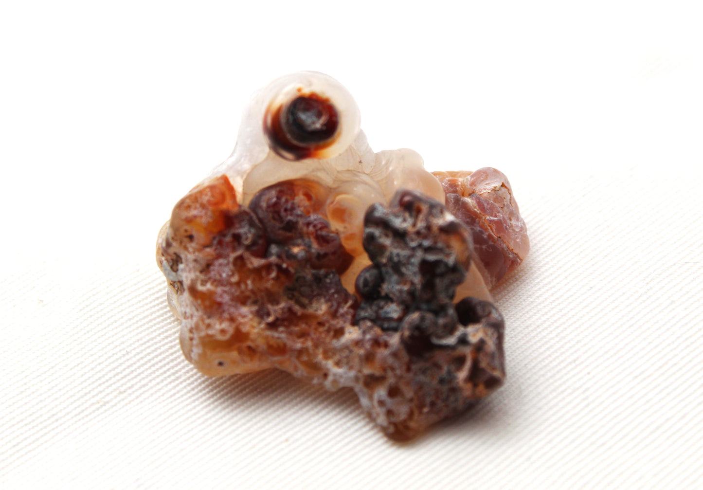 🧡 Raw Natural Fire Agate – Arizona