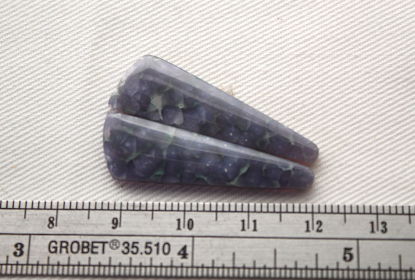 Pair Purple Grape Agate Cabochons gemstones natural