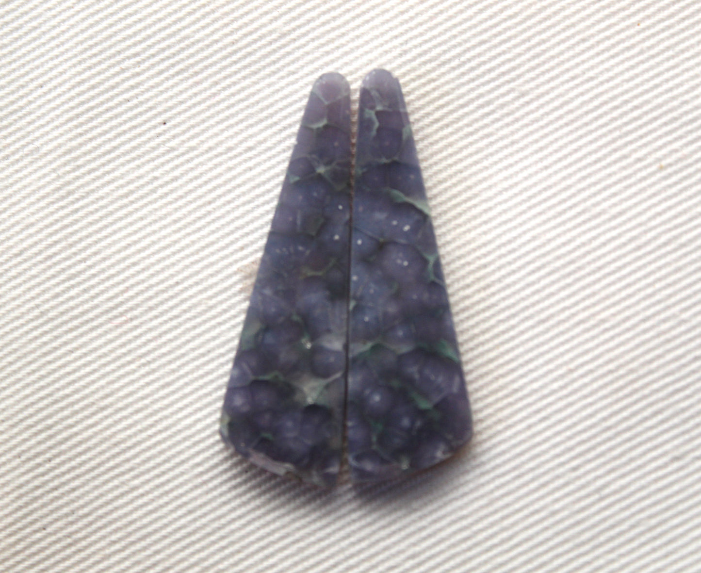 Pair Purple Grape Agate Cabochons gemstones natural